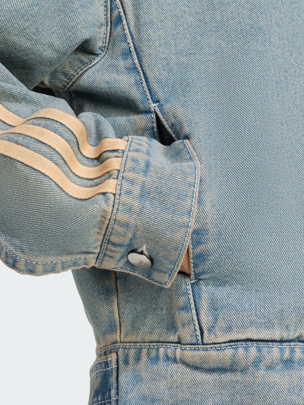 Adidas Premium Essentials Denim Jacket XS - Picture 4 of 4